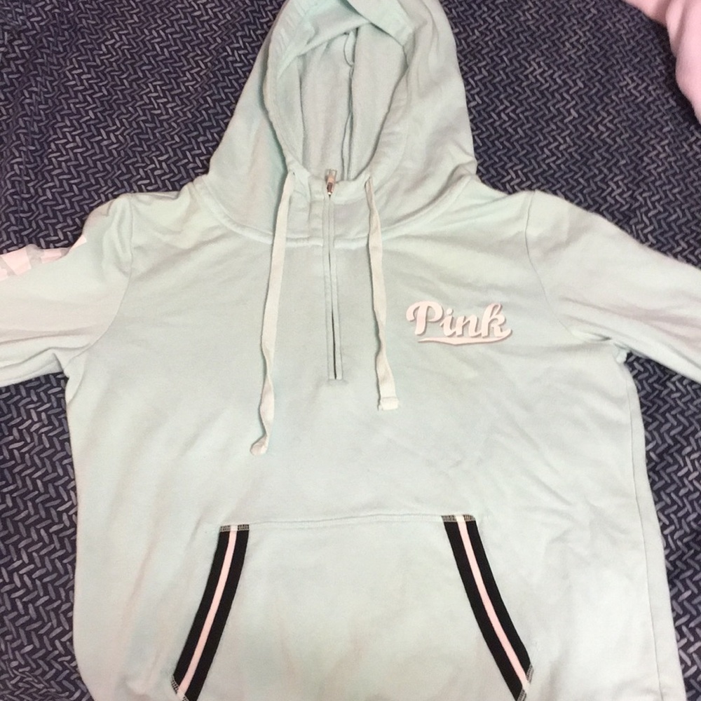 Pink Quarter Zip Sweater